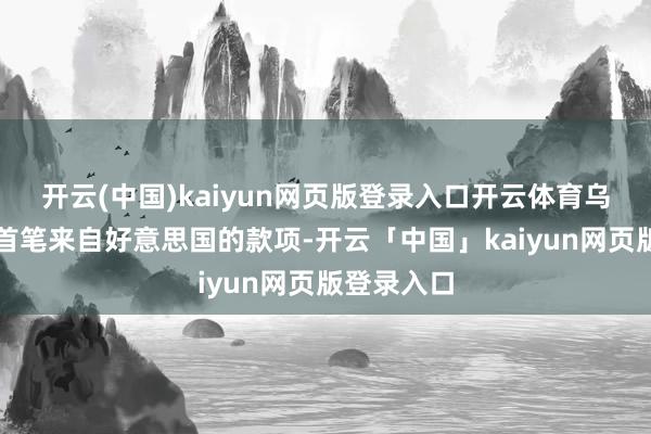开云(中国)kaiyun网页版登录入口开云体育乌方收到的首笔来自好意思国的款项-开云「中国」kaiyun网页版登录入口